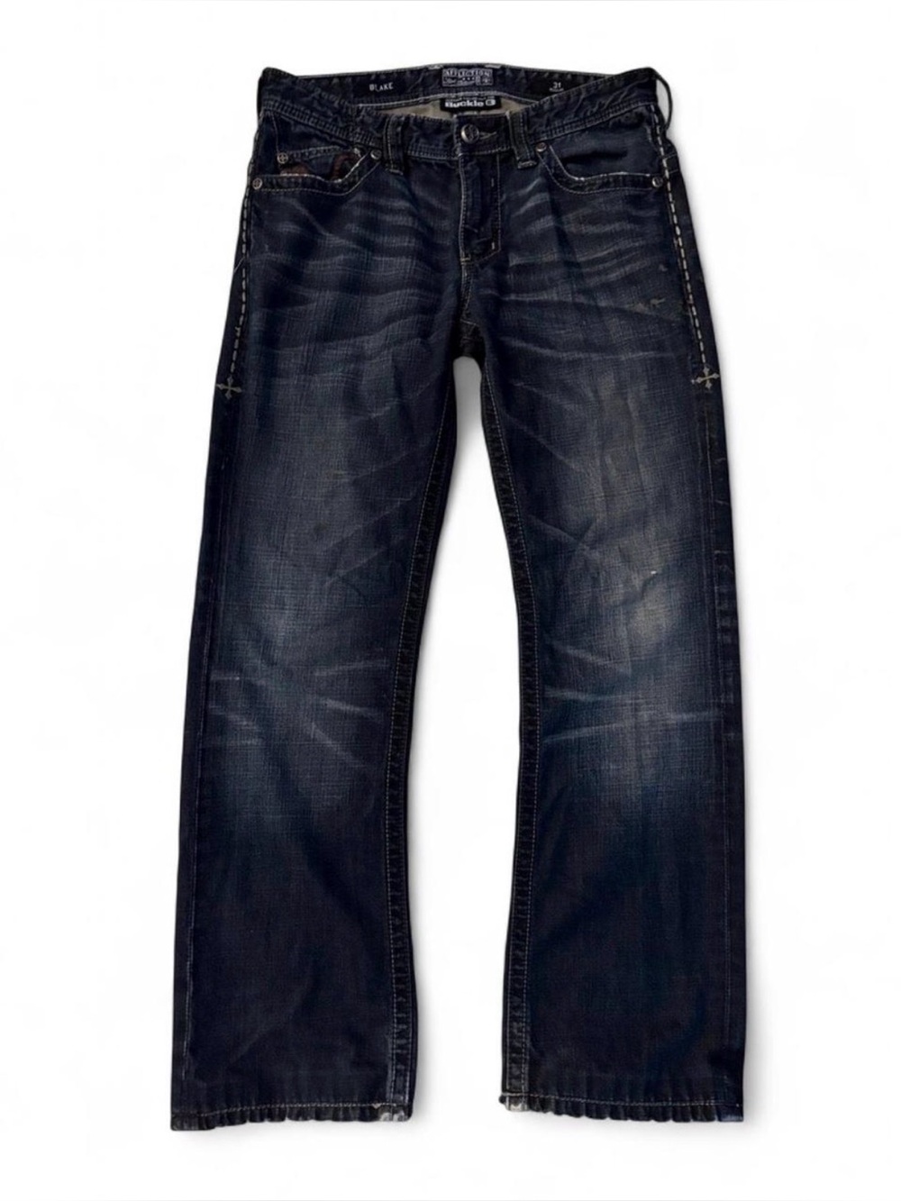 Affliction Y2K Vintage Grunge Dark Wash Jeans Size 31 Blue